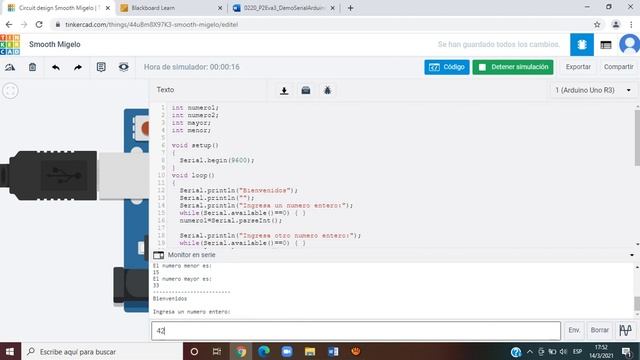 Solución desafío - Uso del Puerto Serial ARDUINO смотреть онлайн