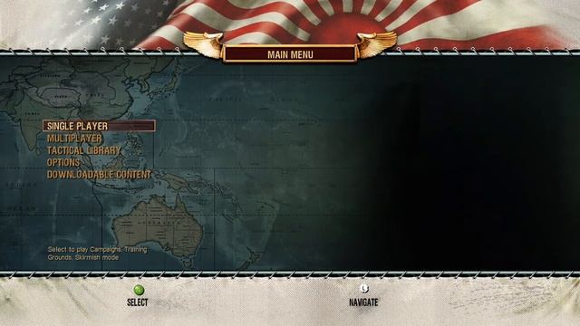Menu game Battlestations Pacific - Xbox One (HD) (1080p) смотреть онлайн