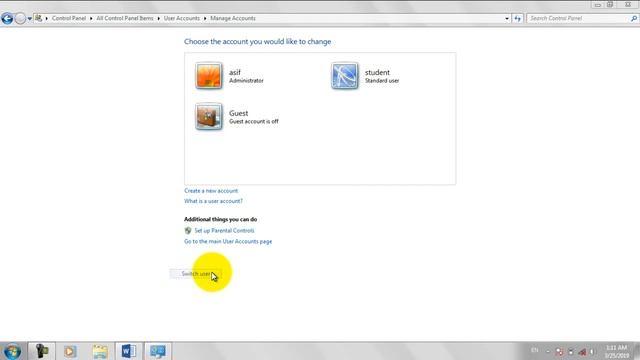 How to Create an Account In MS Windows,control panel MS windows tutorial part 9 смотреть онлайн