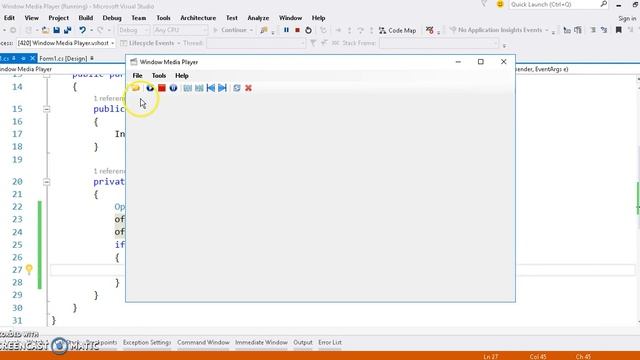 Create Window Media Player Application in C# in Urdu Part 2 смотреть онлайн