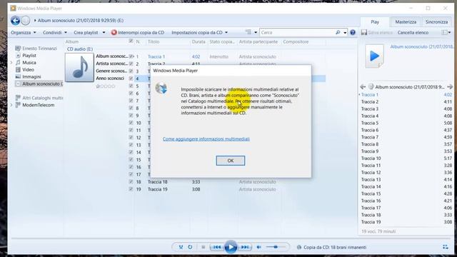 Come riprodurre un CD Audio con Windows e come importare i brani смотреть онлайн