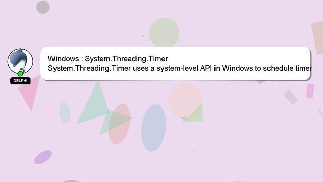 Windows : System.Threading.Timer смотреть онлайн