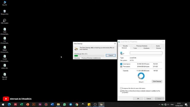 Menghapus "Windows.Old" yang BENAR..Penyebab LOCAL DISK C penuh [Termudah] смотреть онлайн