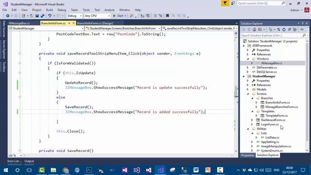 Students Management System In C# (Urdu) - Part 5 - Custom MessageBox & Triggers смотреть онлайн