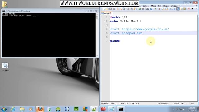 Batch programming - how to open software using cmd command in windows 7 смотреть онлайн