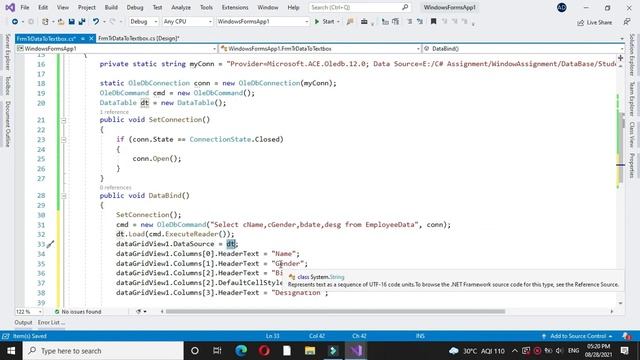 Window Application to display DataGridView selected row Data to textbox with c# смотреть онлайн