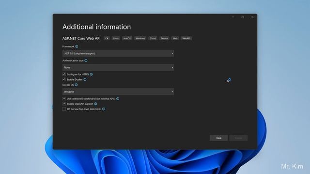 How to create new ASP.NET Core Web API with .NET 6. смотреть онлайн