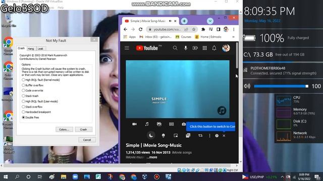 Simple iMovie song has BSOD VM (Windows 8) смотреть онлайн
