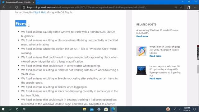 Windows Insider Preview Build 20175 released on 22nd July 2020 | Arman's Knowledge | смотреть онлайн