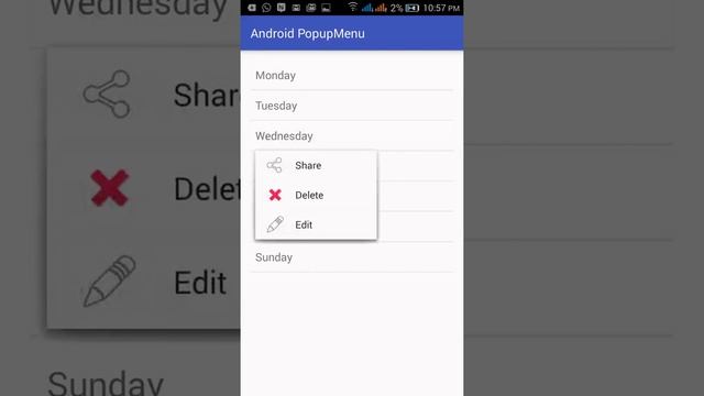 Android popup menu - Apna tutorials смотреть онлайн