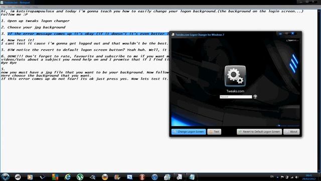 How to change your logon background on Windows 7 смотреть онлайн
