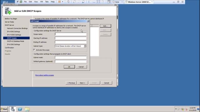 DHCP en Windows Server 2008 r2 смотреть онлайн