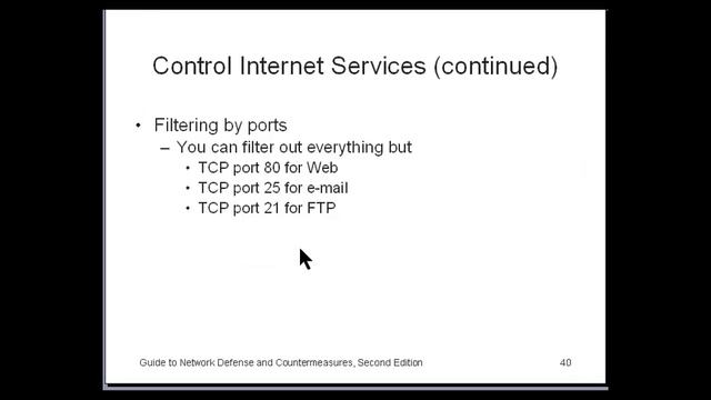 Introduction to Firewalls (continued) смотреть онлайн