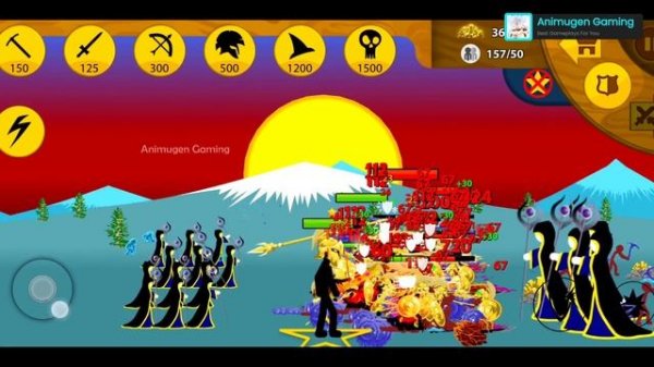 GOLDEN Spearton ZOMBIE vs ICE Mega BOSS - Stick War Legacy Mod 💛 Gameplay