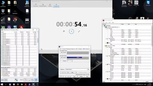 CPU-Z 1.78 Benchmark [7700K OC 4.8Ghz 1.27v] смотреть онлайн