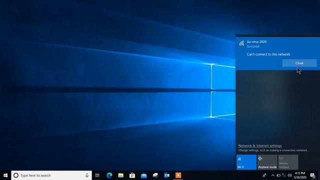 WIFI Can't Connect to this network for WINDOWS 10 смотреть онлайн