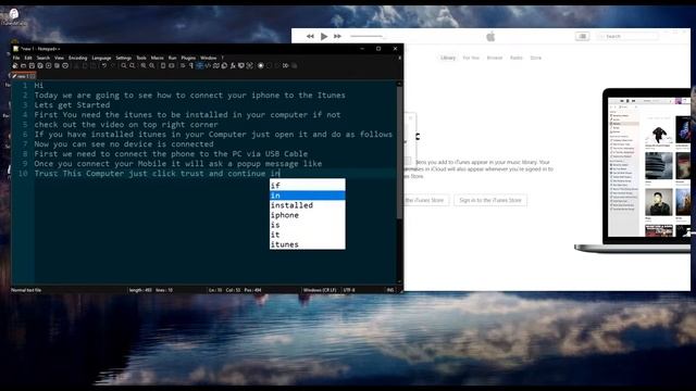 How to Connect your iPhone to iTunes app in Windows 10 [2022 Update] смотреть онлайн