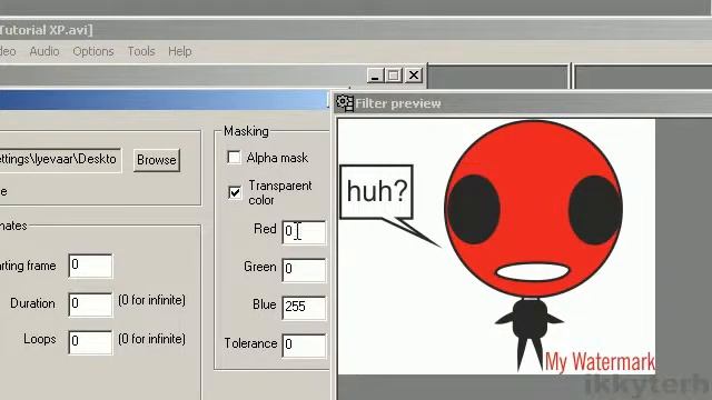 Add watermark to video( VirtualDub). смотреть онлайн