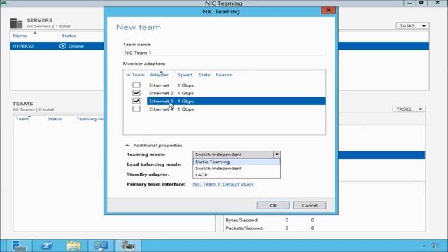 Windows Server 2012 R2 High Availability Lesson 2 Part 2: Enabling and Configuring NIC Teaming смотреть онлайн