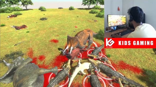 Man VS Dinosaurs Fight Animal Revolt Battle Simulator HD Walk Through Game Play смотреть онлайн