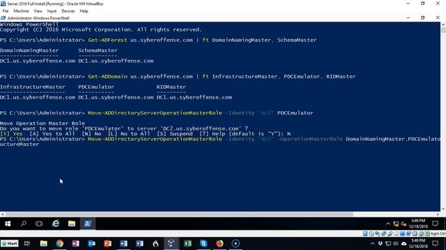 Transfer Microsoft FSMO roles using PowerShell смотреть онлайн