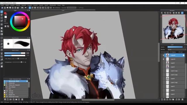 Digital Art Timelapse (Medibang Paint Pro) | MapleStory Character #Commission смотреть онлайн