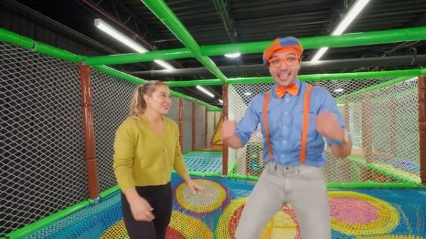 Blippi's Fun Playtime at the Indoor Playground! Learn and Explore with Shawn Johnson!