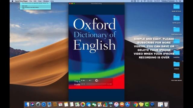 HOW TO RECORD IPHONE SCREEN WITH QUICKTIME PLAYER APP ON MAC IN MAC OS MOJAVE смотреть онлайн