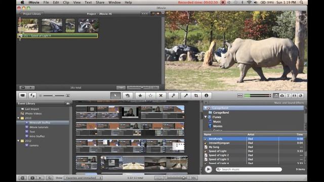 iMovie tutorials #7 - Adjusting Audio clips & adding effects смотреть онлайн