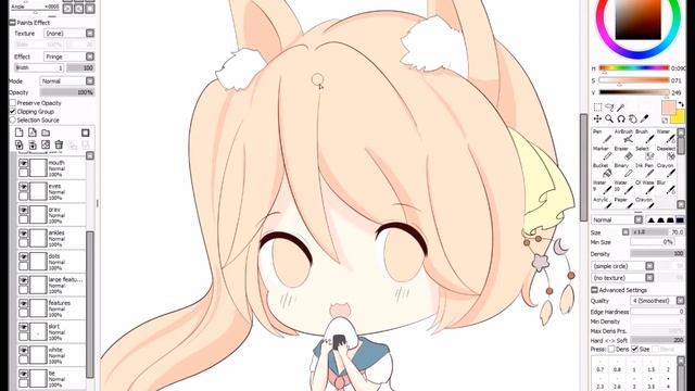 【Paint tool SAI】Onigiri Please「Speedpaint」 смотреть онлайн
