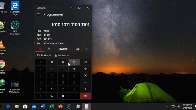 How to Convert Binary Decimal Hexa Octal on Windows 10 Calculator смотреть онлайн