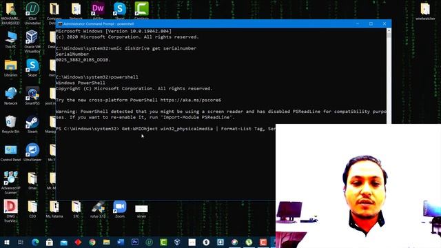 How to Find Hard Disk Serial Number in Windows 10 pro смотреть онлайн