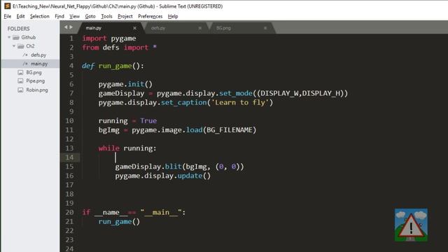 Gentle Intro To Neural Nets #2 Pygame setup. смотреть онлайн