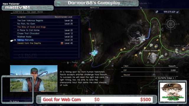 Darmar88 Plays Final Fantasy XV ep 21 Fishing A Rare Trout смотреть онлайн