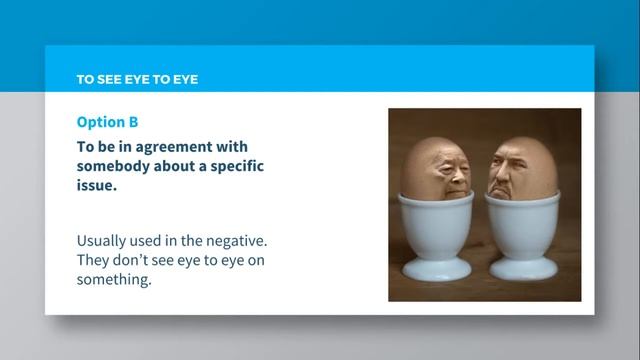 Business English Idioms - To see eye to eye смотреть онлайн