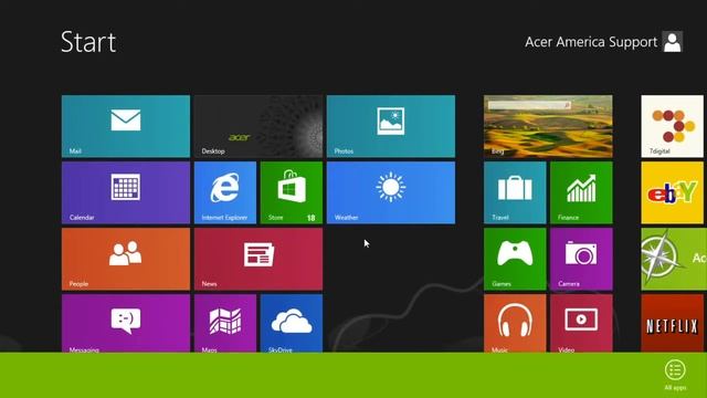 Windows 8 - How to Access All Apps смотреть онлайн