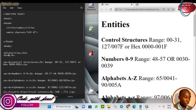 Tut 12 HTML 5 CharSets - How to Create Emojis, Symbols and Entities смотреть онлайн