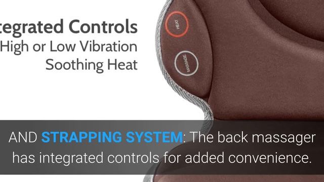 portable back massage cushion heated vibrating pad multi speed soft fabric back lumbar shoulder kne смотреть онлайн