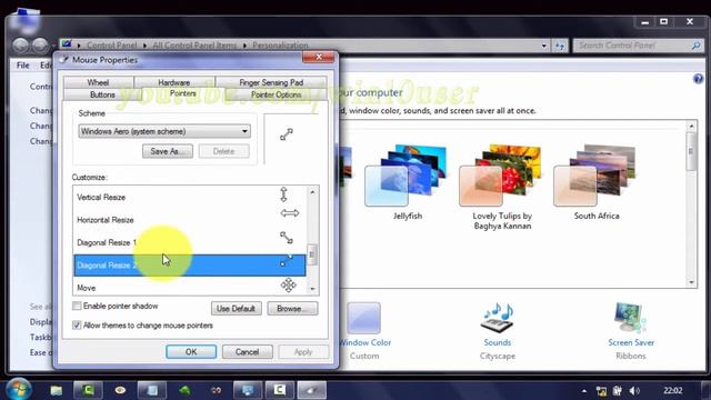 Windwos 7 Tips : How to Change Diagonal Resize Cursor Icon смотреть онлайн