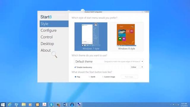 Start Menu in Windows 8 - "Start8" смотреть онлайн