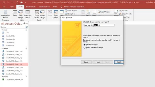 Task 18r IGCSE ICT | Hodder Education | Microsoft Access DBMS | Produce Reports смотреть онлайн