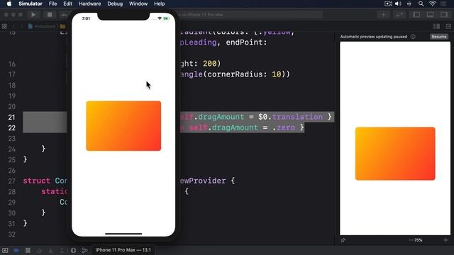 (OLD) Animating gestures – Animation SwiftUI Tutorial 6/8 смотреть онлайн