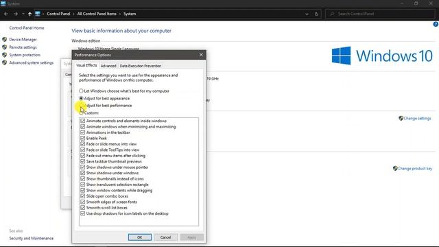 ''VISUAL EFFECTS'' administration to speed up your computer(windows 10) #windows 24,10 смотреть онлайн