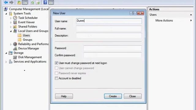 Create a new user in Windows Vista смотреть онлайн