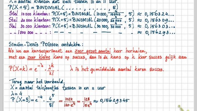Getal en Ruimte vwo D 5.5 A Poissonverdeling смотреть онлайн