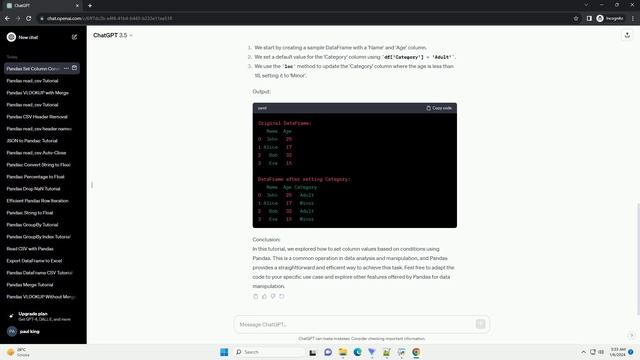pandas set column to value based on condition смотреть онлайн