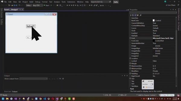 Create a Windows Forms app in Visual Studio with C#