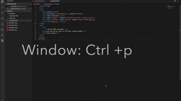 Live preview HTML code in browser with Vscode | Quick HTML Previewer|Auto Refresh|live previewer