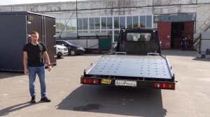 Нестандартное расположение лебедки на ЭВАКУАТОР ЛОМАННАЯ ПЛАТФОРМА ГАЗель NEXT