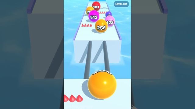 Soft Ball Run Merge 2048 ! All Levels Gameplay (309-313) android, ios смотреть онлайн